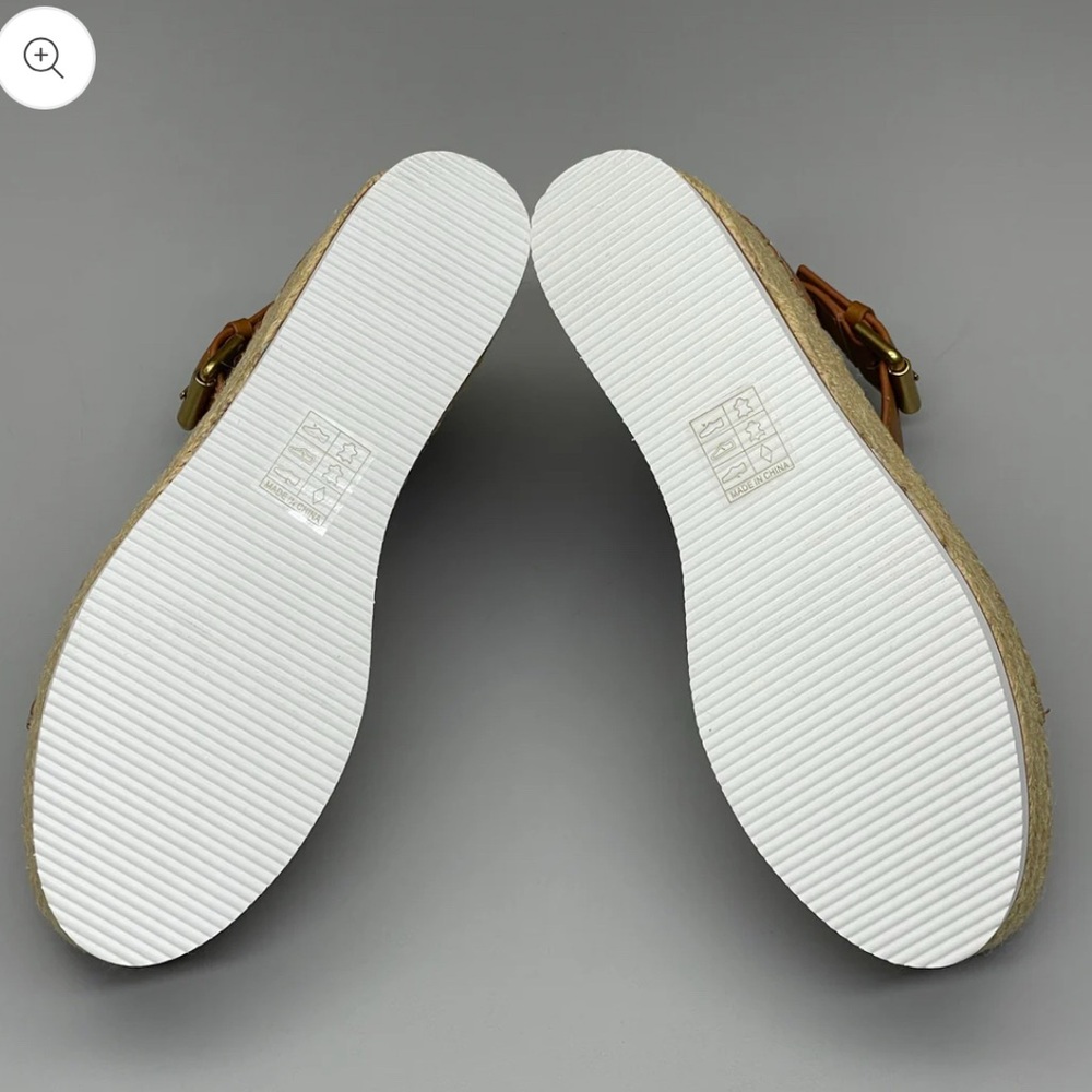 SEE BY CHLOÉ Glyn flatform Texan Calf Skin Espadrilles in Tan Sandals - Picture 5 of 10